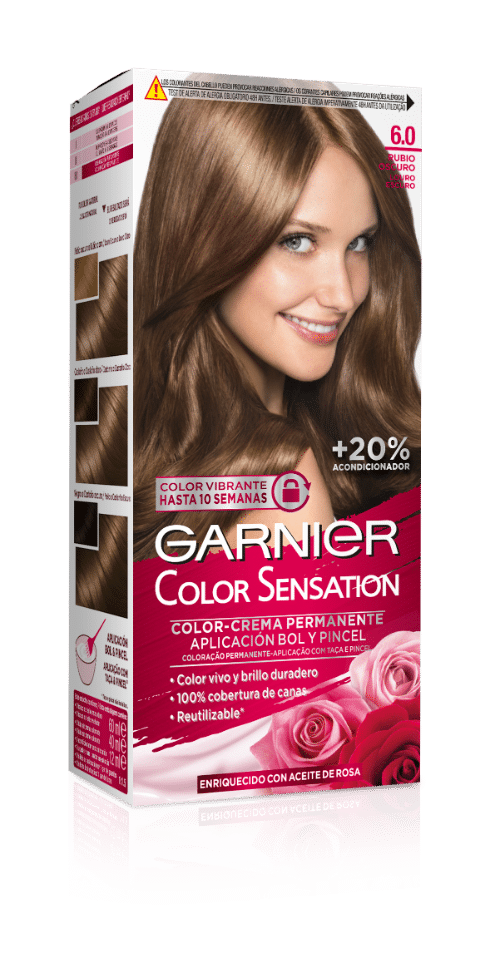 espacio hazlo plano Contaminar Tinte de pelo rubio oscuro 6.0 Color Sensation | Garnier