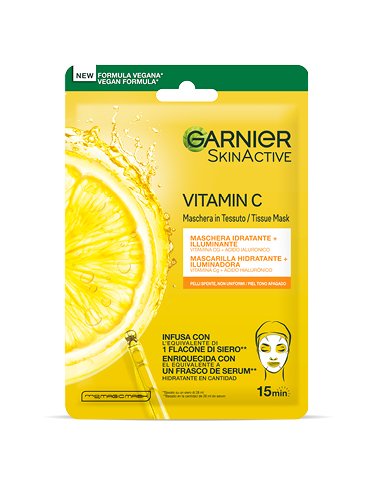 Tissue Mask Mascarilla Facial de Tejido con Vitamina |