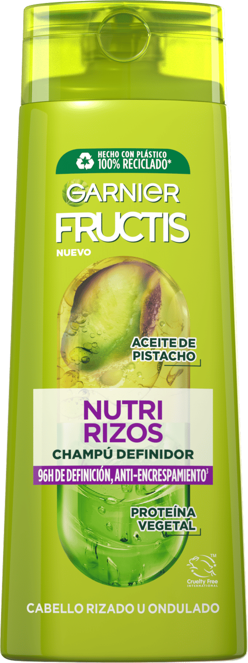 Garnier Fructis Nutri Rizos Contouring Champú Pelo Rizado u Ondulado - 360  ml : : Belleza