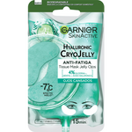 Garnier Tissue Mask Hyaluronic Cryo Jelly Antifatiga para contorno de ojos.