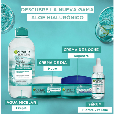 Garnier Agua Micelar Aloe Hialurónico Todo en 1