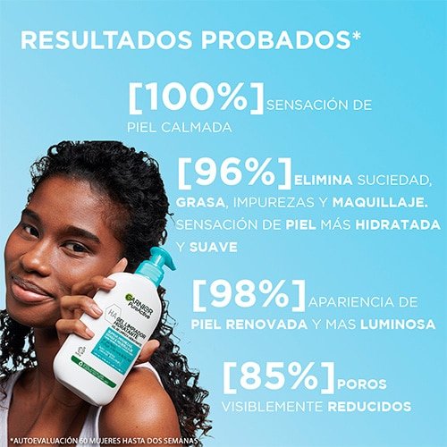 Pure Active Gel Limpiador Hidratante con Ácido Hialurónico y Arcilla Purificante