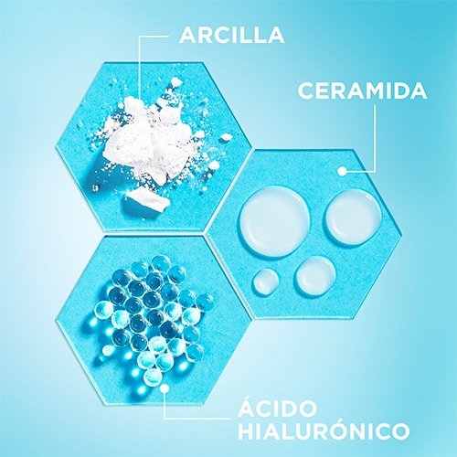 Pure Active Gel Limpiador Hidratante con Ácido Hialurónico y Arcilla Purificante