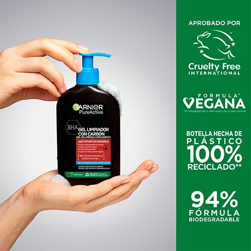 Pure Active Gel Limpiador Profundo con Carbón Piel para piel con tendencia acnéica