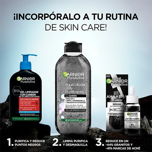 Pure Active Gel Limpiador Profundo con Carbón Piel para piel con tendencia acnéica