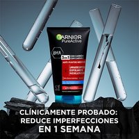 Gel Limpiador y Exfoliante Facial con Carbón 3 en 1