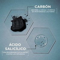 Gel Limpiador y Exfoliante Facial con Carbón 3 en 1