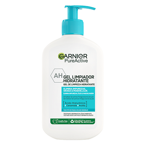 Pure Active Gel Limpiador Hidratante con Ácido Hialurónico y Arcilla Purificante