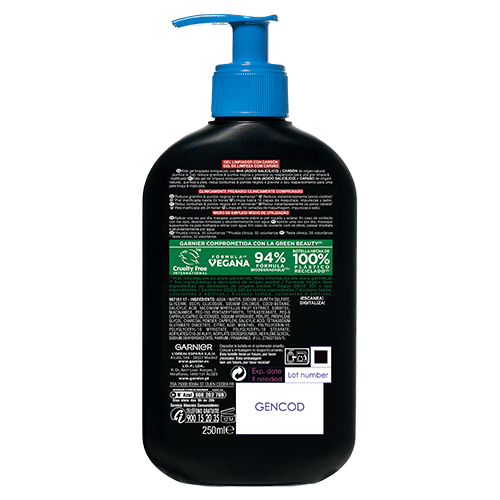 Pure Active Gel Limpiador Profundo con Carbón Piel para piel con tendencia acnéica