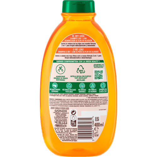 CHAMPeu KIDS ALBARICOQUE 400ML BACK 3600540123961