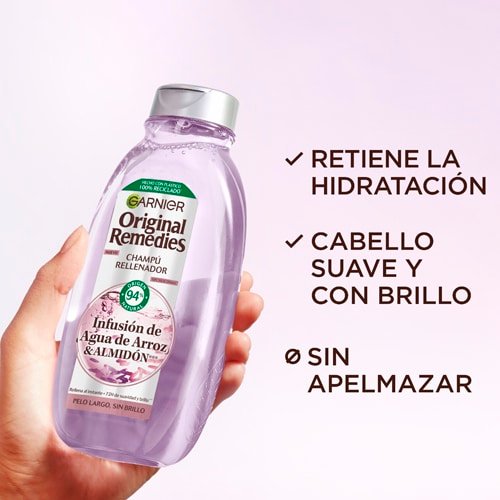 Champú agua de arroz