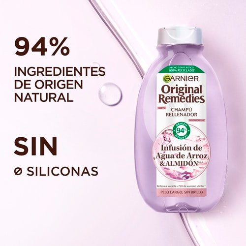 Champú agua de arroz