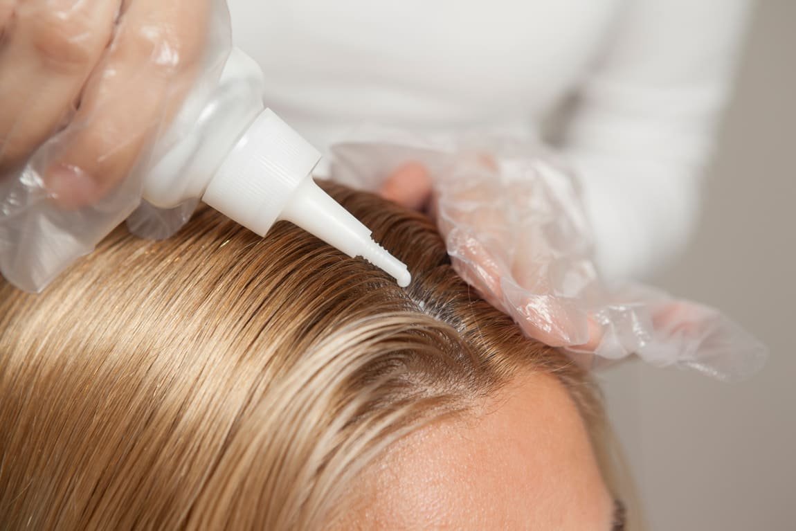 mechas tricotadas rubias