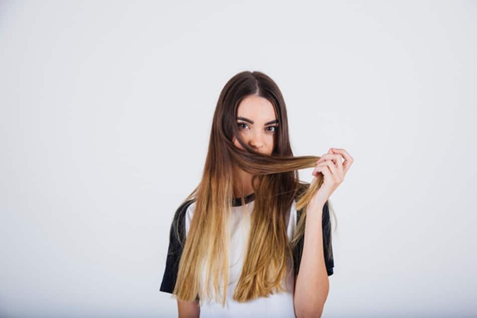mechas mousy hair