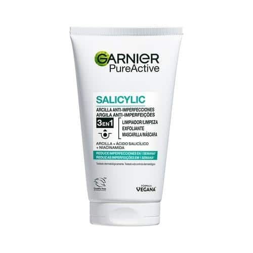 Pure active gel limpiador 3 en 1 arcilla