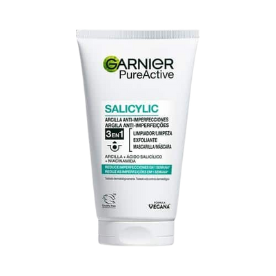 Pure active gel limpiador 3 en 1 arcilla
