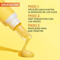 Garnier Crema Iluminadora Contorno de Ojos con Vitamina C + Niacinamida + Cafeína + Polvo de Banana