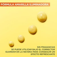 Garnier Crema Iluminadora Contorno de Ojos con Vitamina C + Niacinamida + Cafeína + Polvo de Banana
