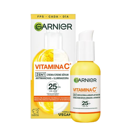 Garnier Crema Sérum con Vitamina C y SPF 25
