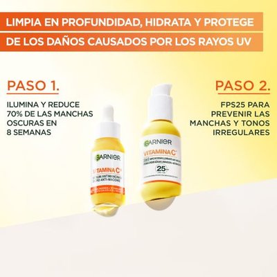 Garnier Crema Sérum con Vitamina C y SPF 25