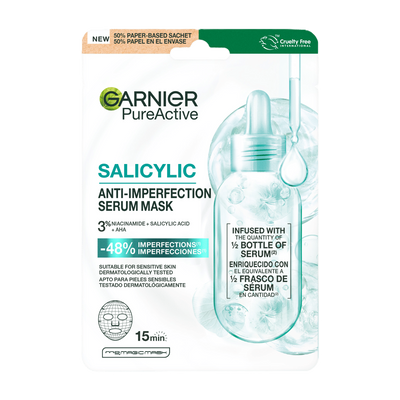 Garnier Salicylic Mascarilla Facial Anti-imperfecciones