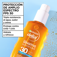 Garnier Delial Sensitive Advanced Agua Solar Hidratante FPS 30