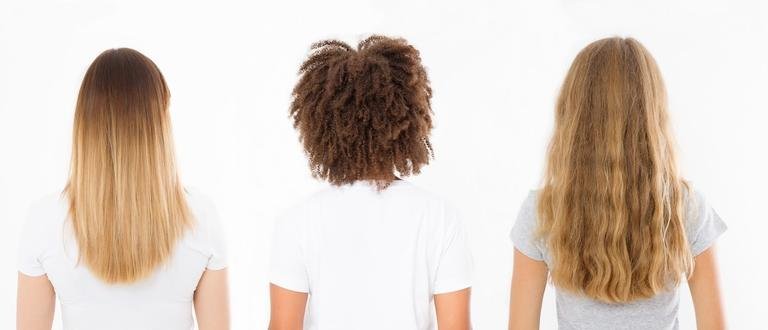 pelo liso y rizado