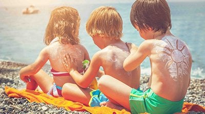 Niños en la playa