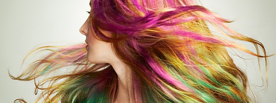 pelo multicolor