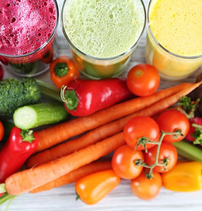 verduras hortalizas y batidos