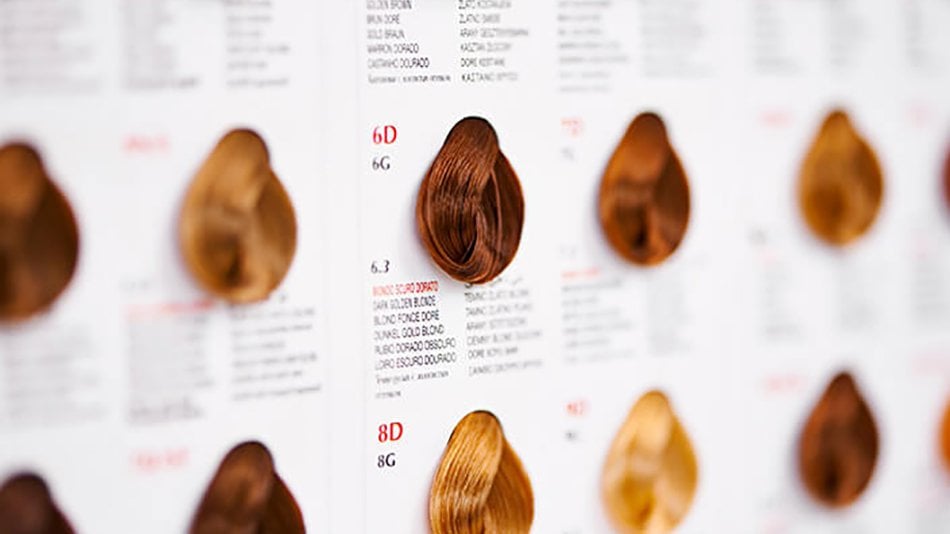 Carta de tonos para la coloración del cabello