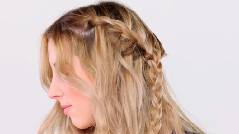 trenza de cascada