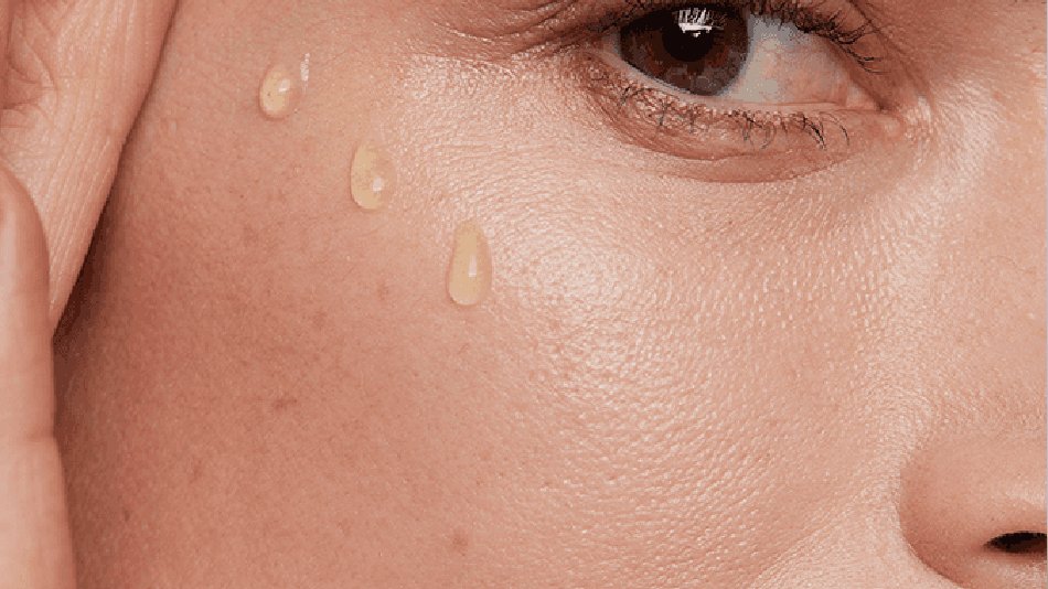 Gotas en la cara