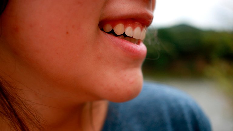 sonrisa de una chica