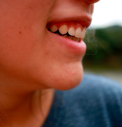 sonrisa de una chica