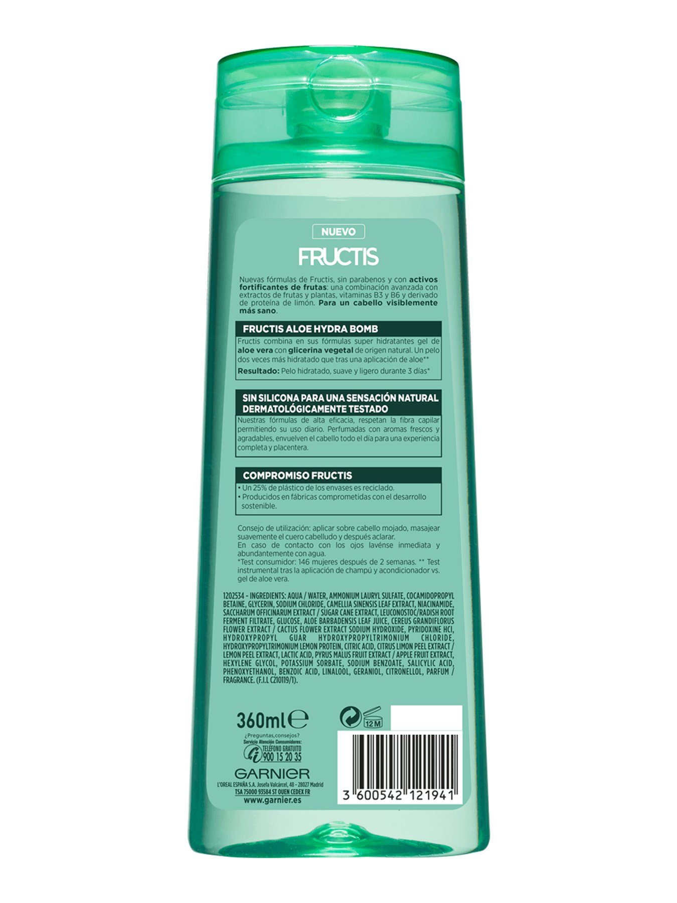 shampoo aloe vera fructis