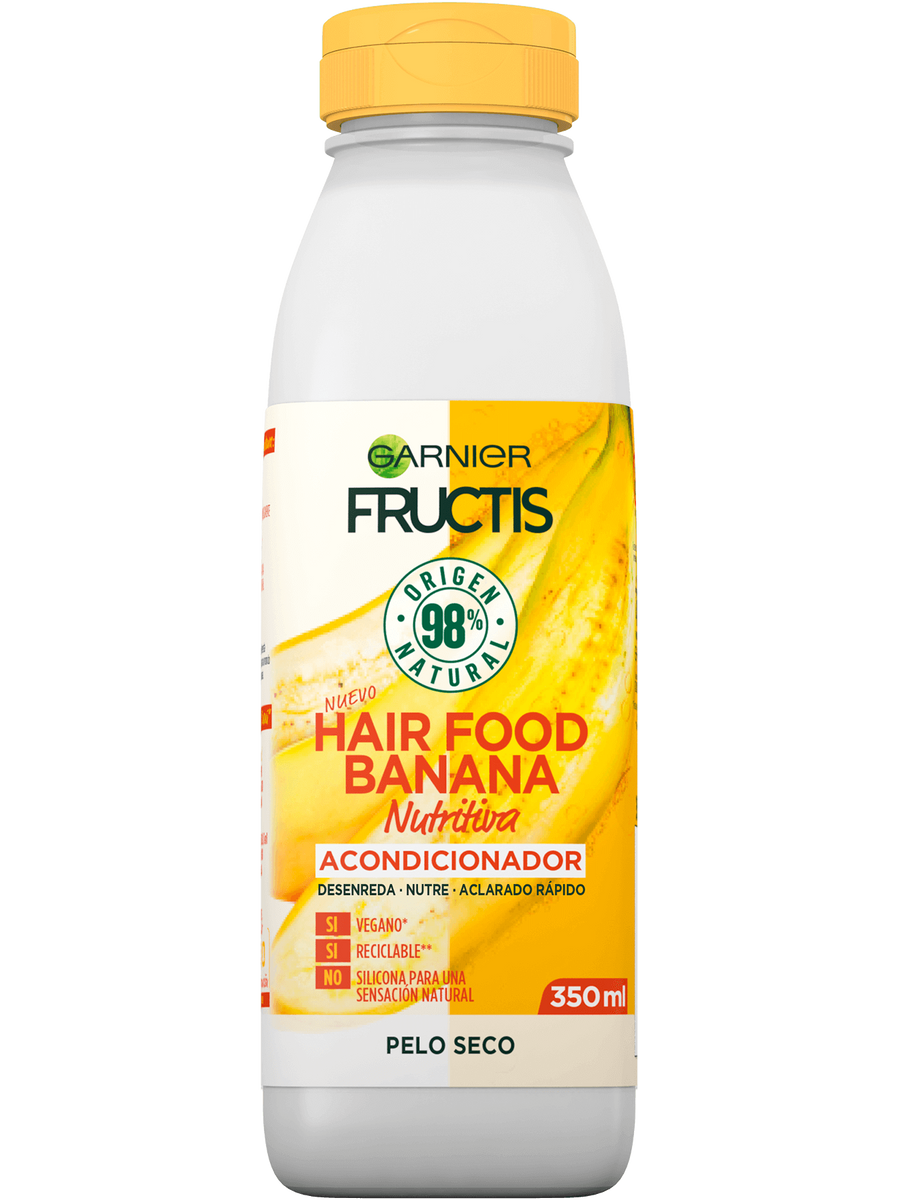 Acondicionador Hair Food Banana Nutritiva de aclarado rápido Garnier