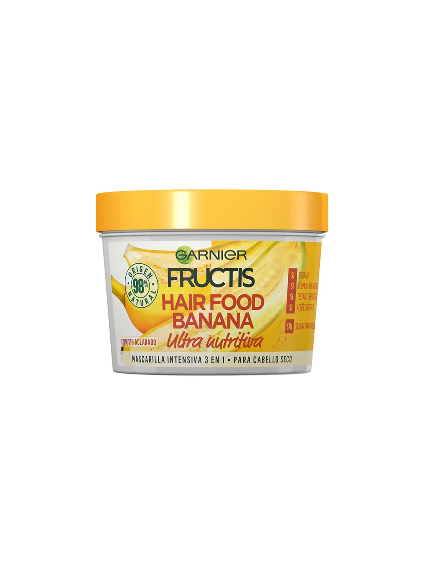 Independiente precisamente Cerebro Hair Food Banana: Mascarilla de plátano para el pelo 3 en 1 | Garnier