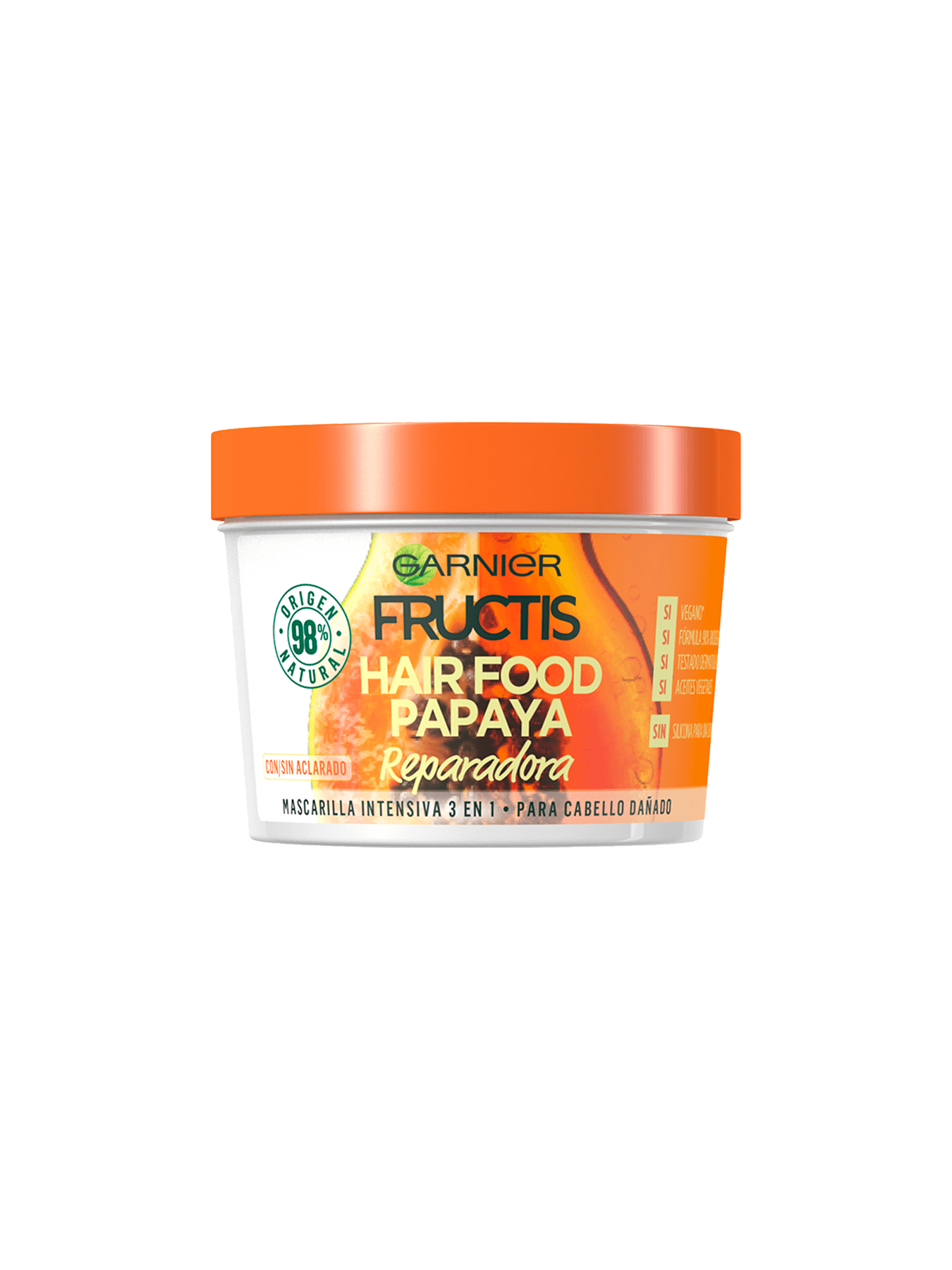 Hair Food Papaya Mascarilla de papaya para el pelo 3 en 1 Garnier