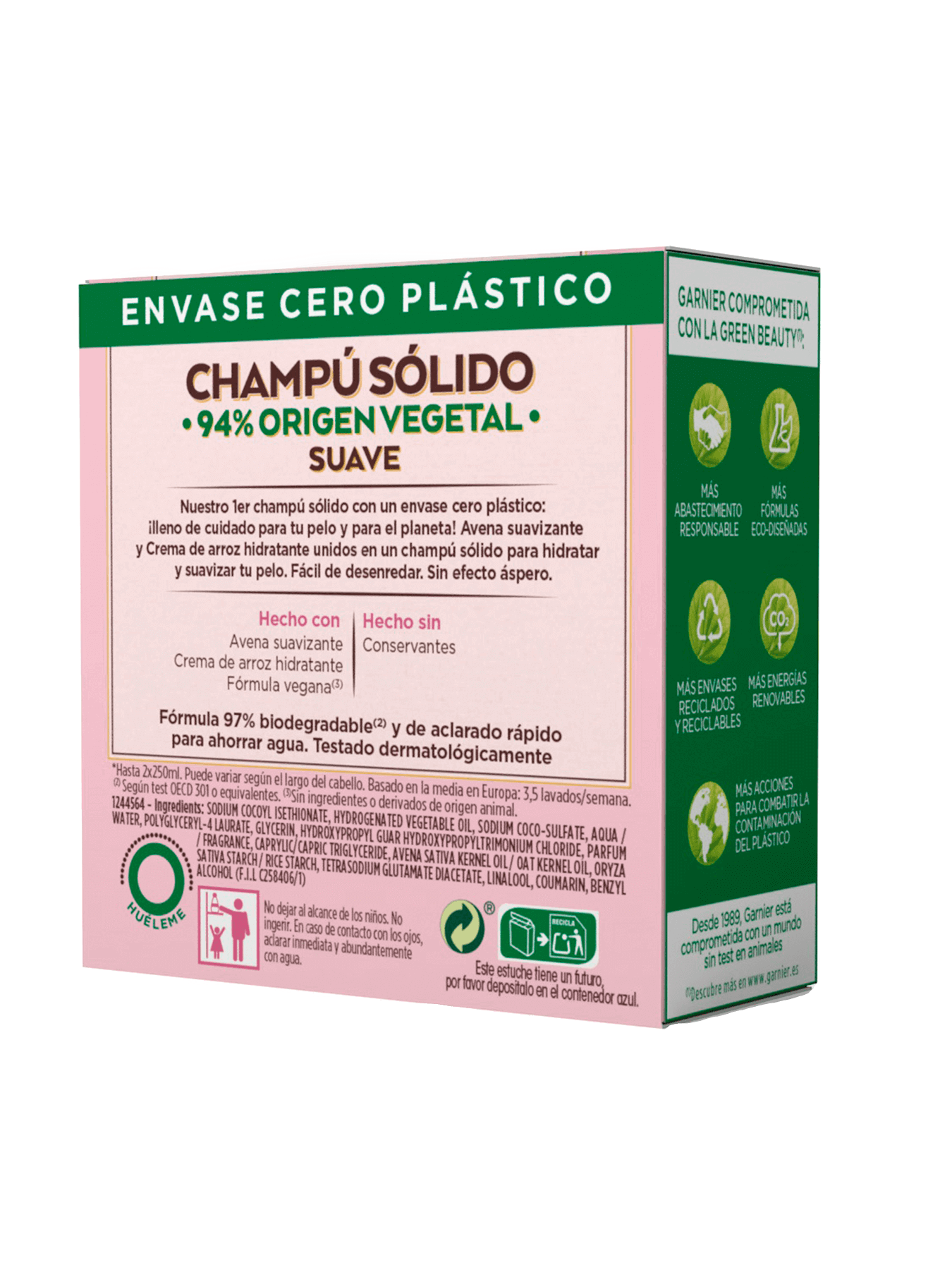 Champú solido Avena - Trasera