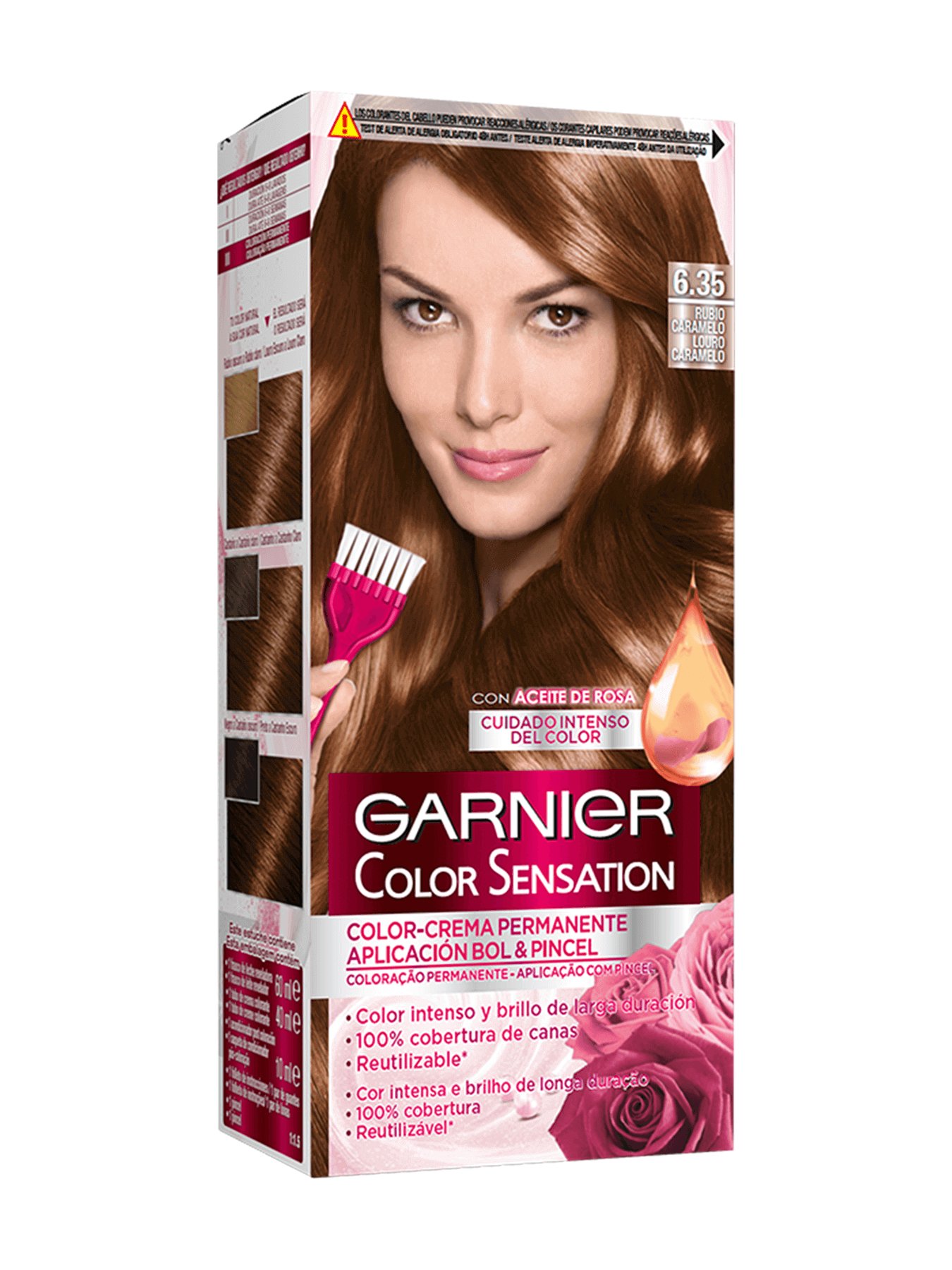 Tinte De Pelo Rubio Caramelo 6 35 Color Sensation Garnier