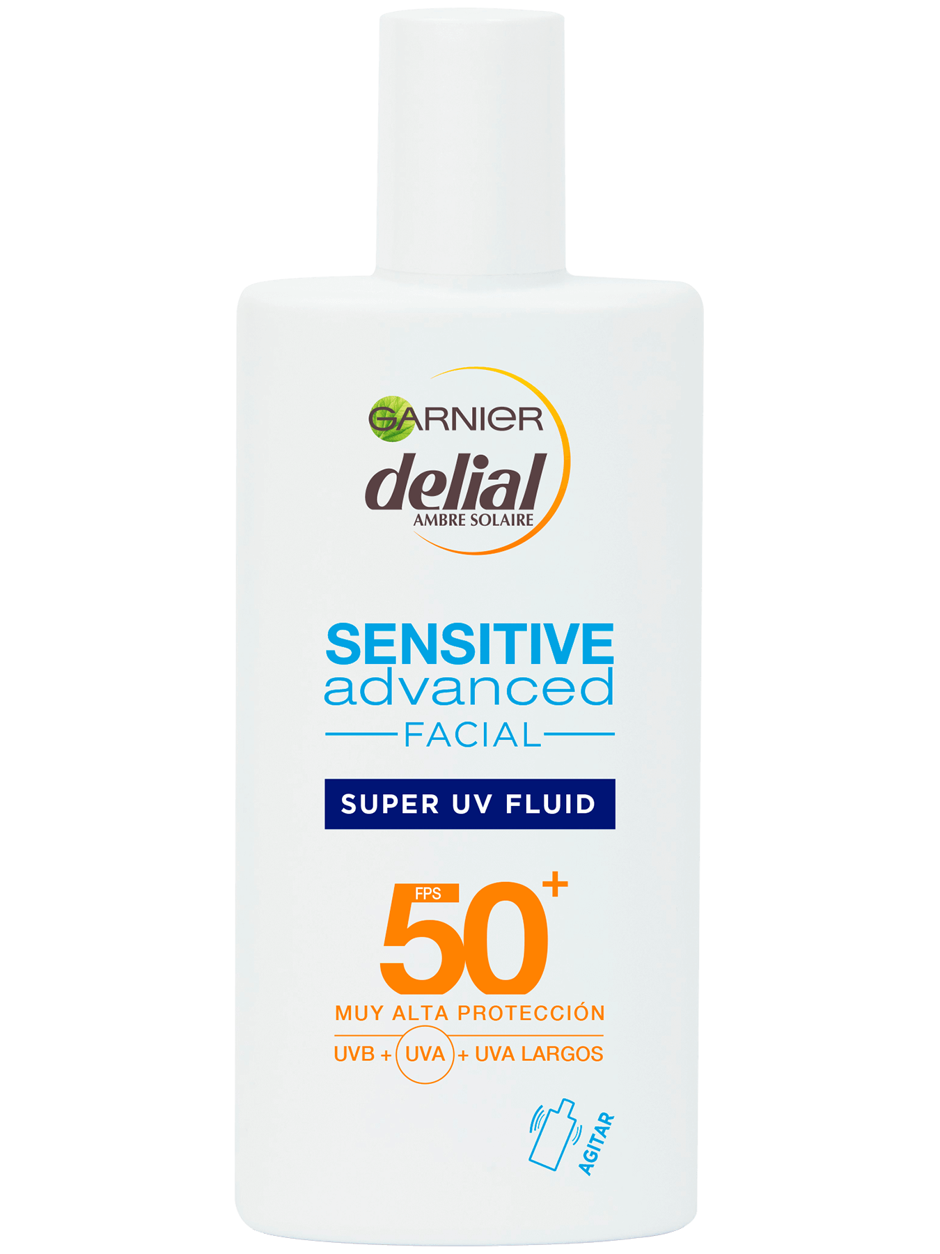 Crema Facial Super UV Fluid con ácido hialurónico IP +50 Garnier